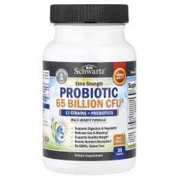 BioSchwartz, Extra Strength Probiotic, 65 Billion CFU, 30 Capsules