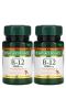 Nature's Bounty, B-12, двойная упаковка, натуральный вишневый вкус, 5000 мкг, по 40 быстрорастворимых таблеток в каждой упаковке