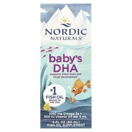Nordic Naturals, Baby's DHA, with Vitamin D3, 1,050 mg, 2 fl oz (60 ml)
