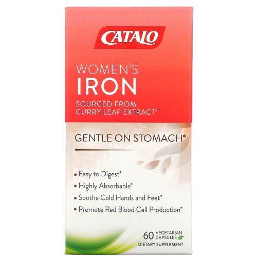 Catalo Naturals, железо для женщин, 60 вегетарианских капсул