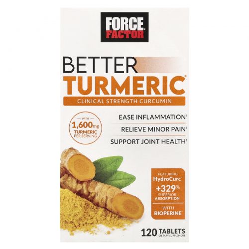 Force Factor, Better Turmeric, 120 таблеток