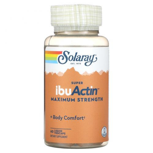 Solaray, Super IbuActin, Maximum Strength, 60 Liquid VegCaps