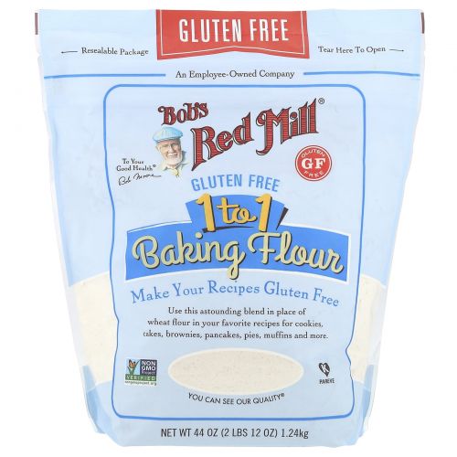 Bob's Red Mill, 1 to 1 Baking Flour,  44 oz (1.24 kg)