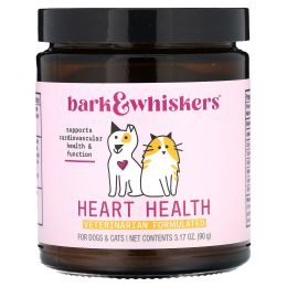 Dr. Mercola, Bark & Whiskers, добавка для здоровья сердца, для собак и кошек, 90 г (3,17 унции)