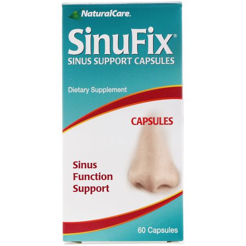 Natural Care, SinuFix, здоровье носовых пазух, 60 капсул