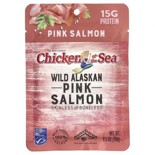 Chicken of the Sea, Wild-Caught Pink Salmon, 2.5 oz ( 70 g)