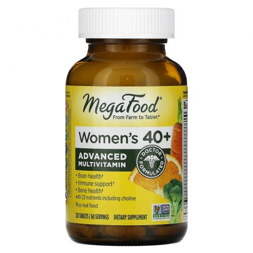 MegaFood, Multi for Women 40+, 120 Tablets