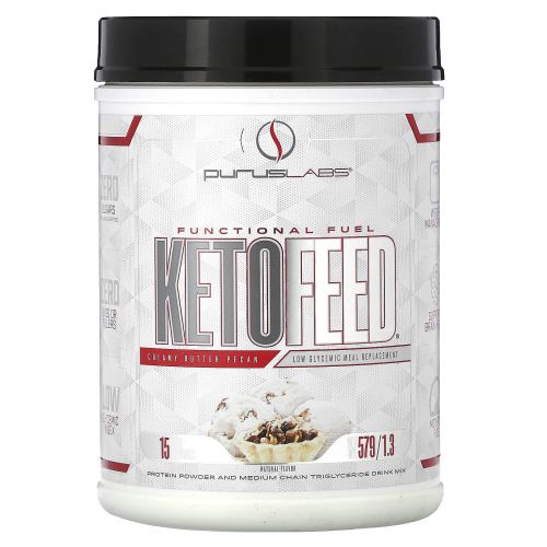 Purus Labs, KetoFeed, пекан со сливочным маслом, 579 г (1,3 фунта)