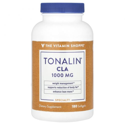 The Vitamin Shoppe, Tonalin® CLA, 1000 мг, 180 капсул