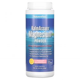 Nature's Plus, Kalmassure, Порошок Цитрата Магния, Розовый Лимонад, 400 мг, 0,90 фунта (408 г)
