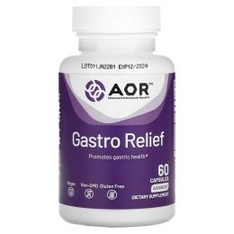 Advanced Orthomolecular Research AOR, Gastro Relief, 60 капсул