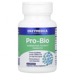 Enzymedica, Pro Bio, пробиотик гарантированного действия, 30 капсул