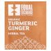 Equal Exchange, Organic Turmeric Ginger Herbal Tea, Caffeine-Free, 20 Tea Bags, 1.27 oz (36 g)