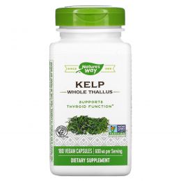 Nature's Way, Kelp, 600 mg, 180 Veggie Capsules