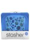 Stasher, Многоразовый силиконовый контейнер для еды, удобный размер для бутербродов, средний, черничный, 450 мл (15 жидк. унций)