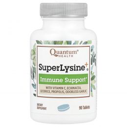 Quantum Health, Super Lysine + Immune System, супер лизин + поддержка иммунитета, 90 таблеток