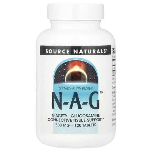 Source Naturals, N-A-G, 500 мг, 120 таблеток