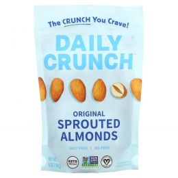 Daily Crunch, Проросший миндаль, оригинальный, 141 г (5 унций)