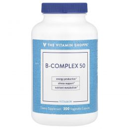 The Vitamin Shoppe, B-Complex 50, 300 растительных капсул