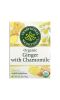 Traditional Medicinals, травяной чай, органический имбирь с ромашкой, без кофеина, 16 чайных пакетиков в упаковке, 24 г (0,85 унции)