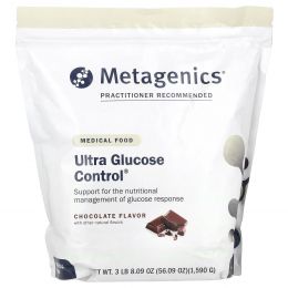 Metagenics, Ultra Glucose Control, медицинское питание, шоколад, 3 фунта (8,09 унции)