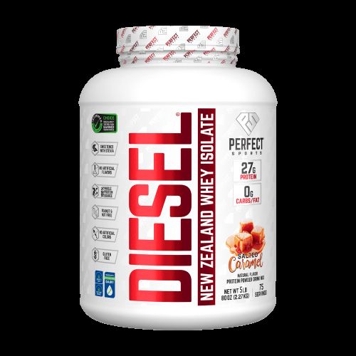 Perfect Sports, Diet, новозеландский сывороточный изолят, со вкусом соленой карамелью, 2,27 кг (5 фунтов)