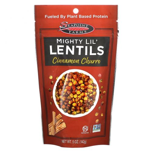 Seapoint Farms, Mighty Lil' Lentils, Cinnamon Sugar, 5 oz (142 g)