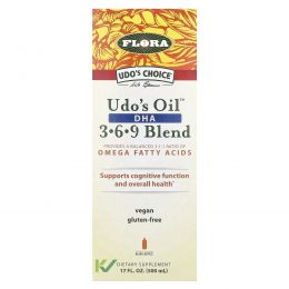 Flora, Смесь из Омега 3·6·9 жирных кислот, 17 жидких унций (500 мл)