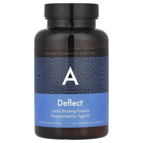 D'adamo, Deflect® A, формула, блокирующая лектин, 120 вегетарианских капсул