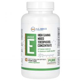 A.C. Grace Company, Unique E, 120 гелевых капсул