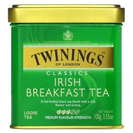 Twinings, Классический листовой чай, Irish Breakfast, 3,53 унции (100 г)