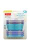 NUK, Stacking Bowls, 4+ Months, Purple & Teal, 3 Bowls + 3 Lids