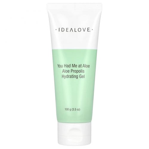 Idealove, You had me at Aloe, увлажняющий гель с алоэ и прополисом, 100 г (3,5 унции)