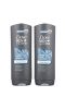 Dove, Гель для лица и тела Men+Care, аромат «Чистый комфорт», 2 шт. по 532 мл