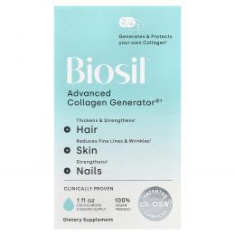 Natural Factors, BioSil, ch-OSA препарат, улучшающий выработку коллагена, 1 жидкая унция (30 мл)