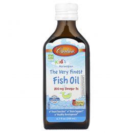 Carlson, Kids Norwegian, The Very Finest Fish Oil, Just Peachie, 800 mg, 6.7 fl oz (200 ml)