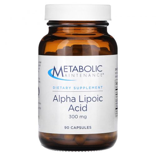 Metabolic Maintenance, Альфа-липоевая кислота, 300 мг, 100 растительных капсул