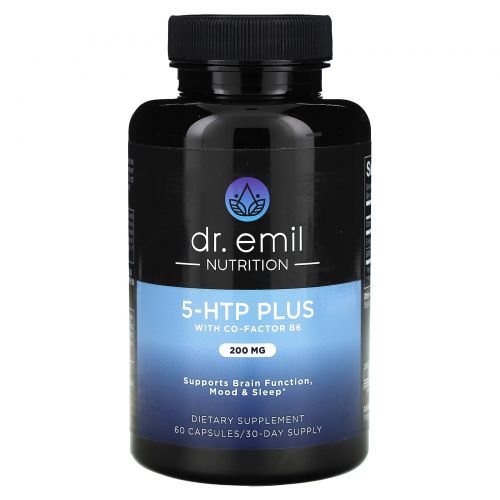 Dr. Emil Nutrition, 5-HTP Plus, 200 мг, 60 капсул