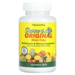 NaturesPlus, Source Of Life, мультивитаминная и минеральная добавка, 360 таблеток