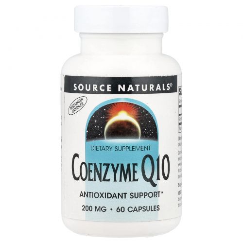Source Naturals, Коэнзим Q10, 200 мг, 60 капсул