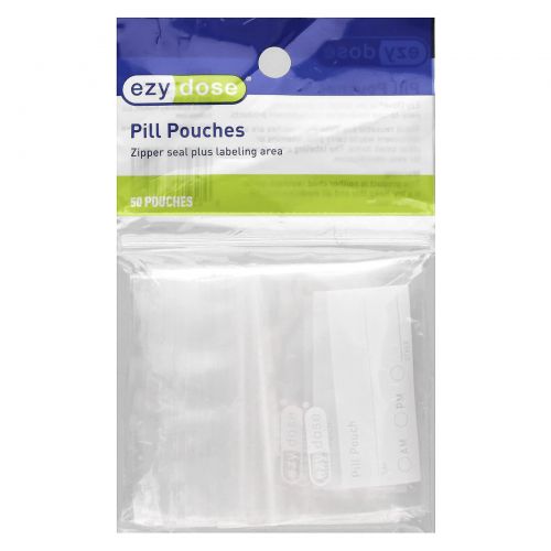 Ezy Dose, многоразовые пакетики с таблетками, 50 шт.