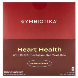 Cymbiotika, Heart Health, апельсиновый крем, 30 пакетиков по 10 мл (0,3 жидк. Унции)