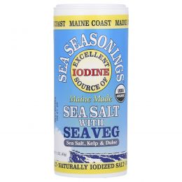 Maine Coast Sea Vegetables, Sea Seasonings, морская соль с морскими водорослями, 43 г (1,5 унции)
