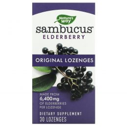 Nature's Way, Бузина черная (Sambucus Black Elderberry), оригинальные пастилки, 30 пастилок