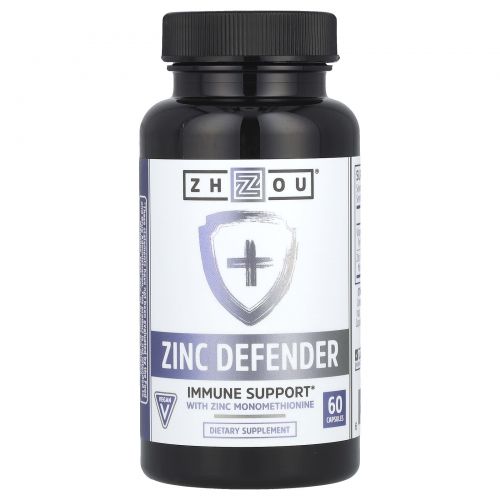 Zhou Nutrition, Zinc Defender, 60 капсул