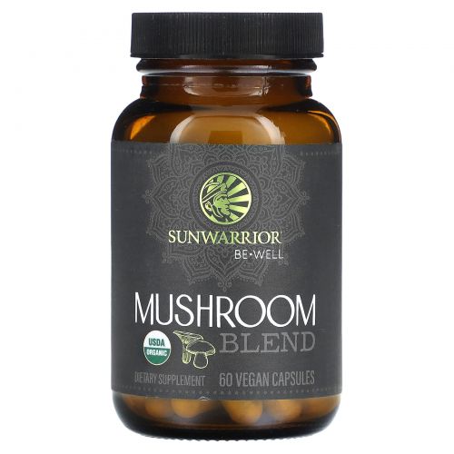 Sunwarrior, Смесь грибов, 60 веганских капсул