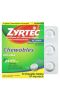 Zyrtec, Allergy, цетиризин гидрохлорид, без красителей, 10 мг, 24 жевательные таблетки