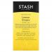 Stash Tea, Травяной чай высшего сорта, лимон и имбирь, без кофеина, 20 чайных пакетиков, 1,1 унции (34 г)
