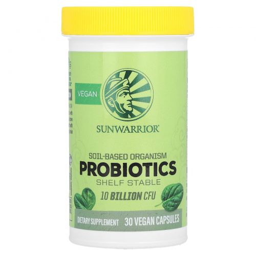 Sunwarrior, Probiotics, 30 Vegan Capsules