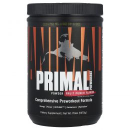Universal Nutrition, Animal Primal Powder, Preworkout, Fruit Punch, 17.9 oz (507.5 g)